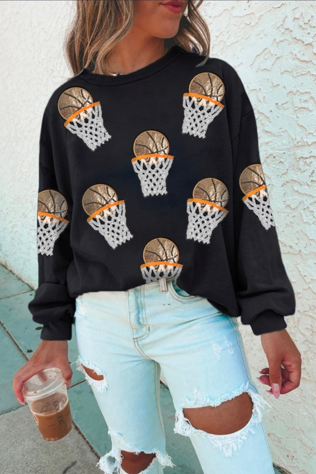 Basketball Crewneck Sweatshirt