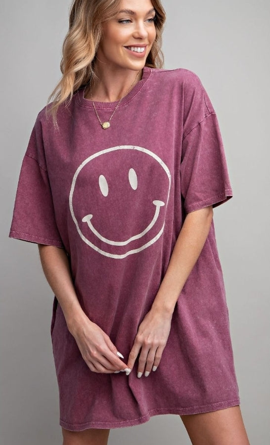 Plus Washed Cotton T-shirt Dress