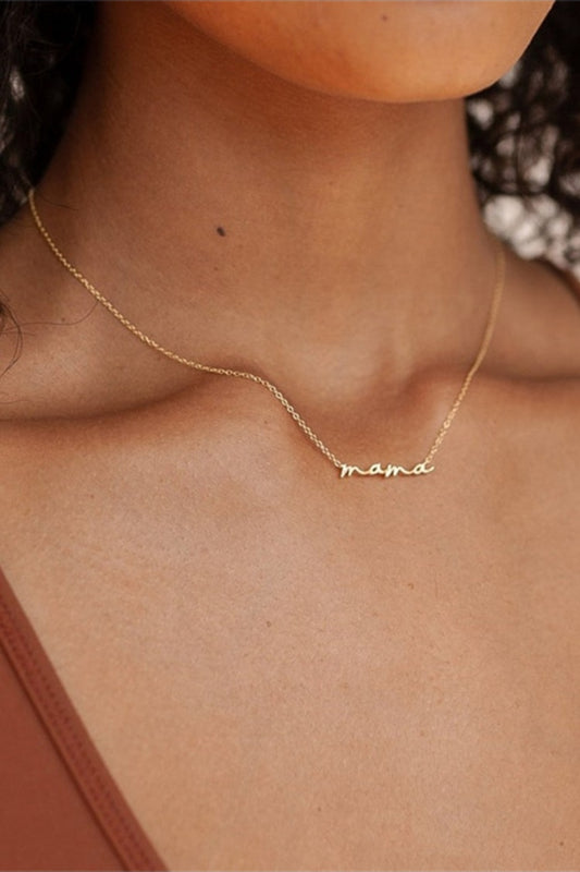 Script Mama necklace