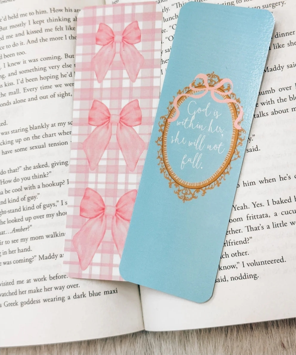 God is with her Bookmark set